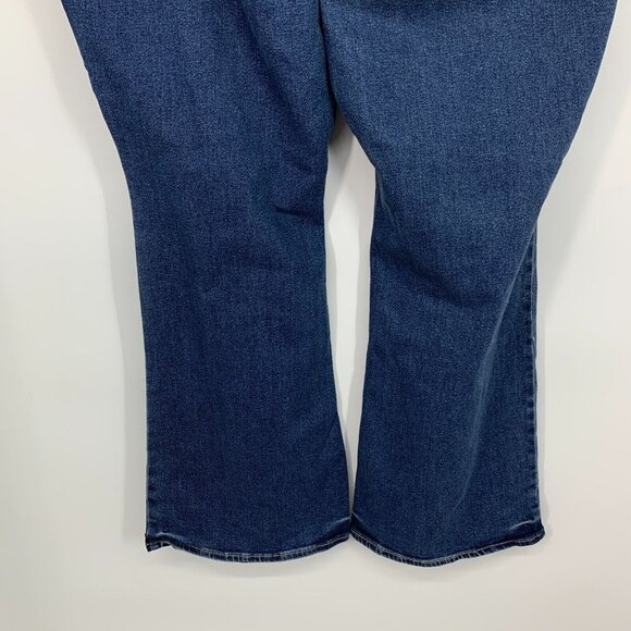 Old Navy Jeans Flare Higher High Rise Blue Denim Cotton Blend NWT - Picture 9 of 10